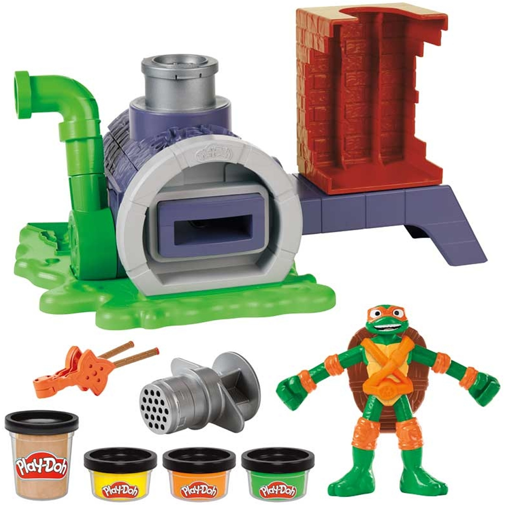 Play-Doh: Teenage Mutant Ninja Turtles Slice and Blast Pizza Spielset – Hasbro kép 2