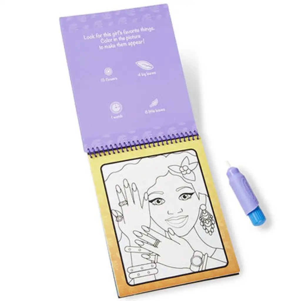 Schminken und Maniküre Zeichnen mit Wasser Kreatives Spiel - Melissa & Doug kép 3