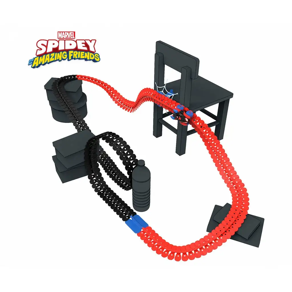 Smoby Spidey FleXtreme Miles Morales Rennstrecken-Set - Simba Toys kép 2