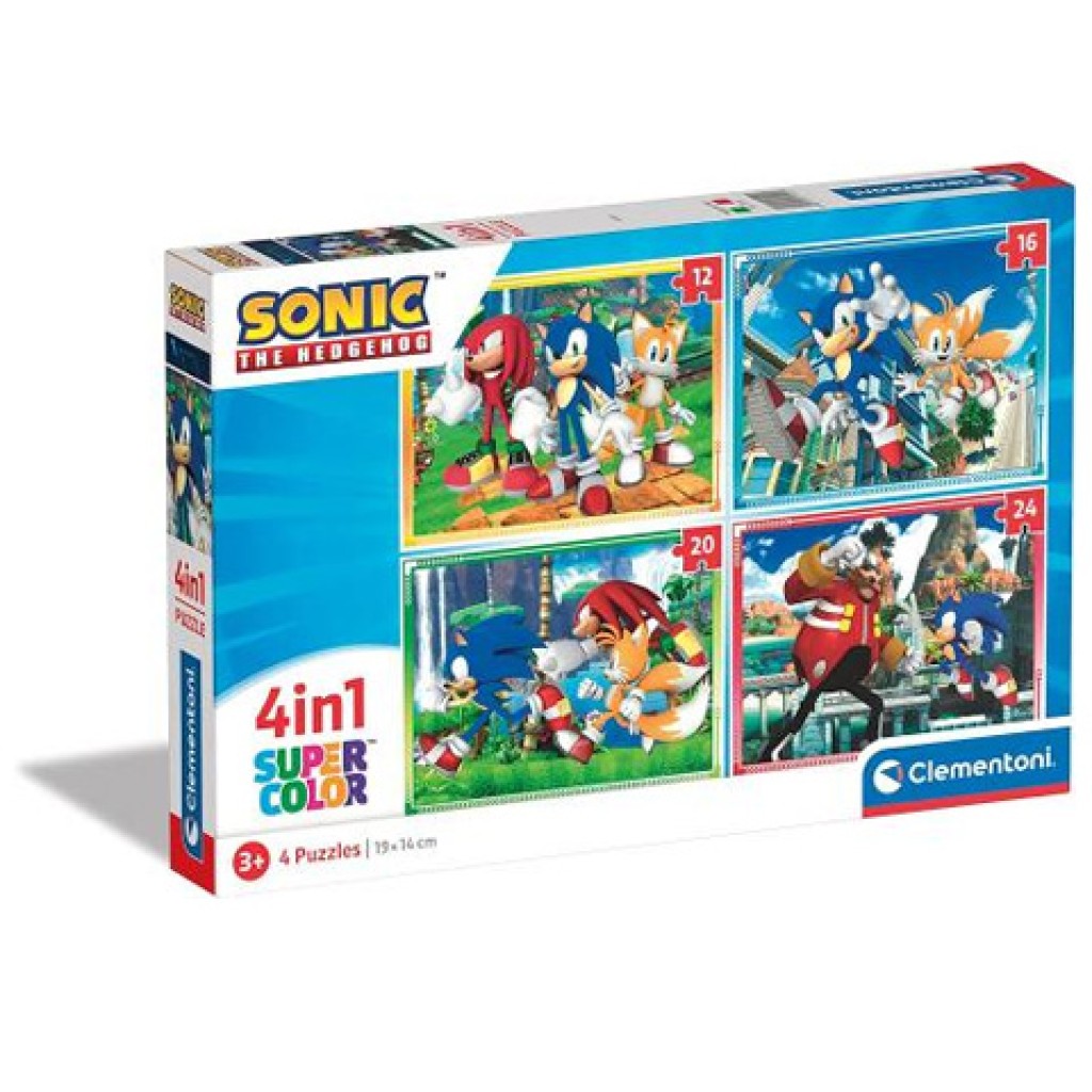 Sonic 4-in-1 Puzzle - Clementoni