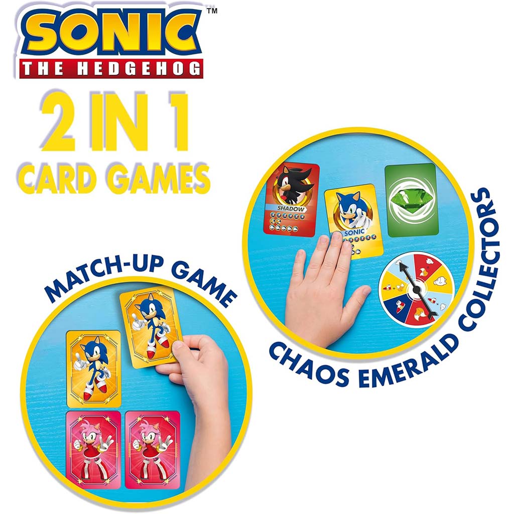 Sonic Kartenspiel im Rucksack - Lisciani kép 3