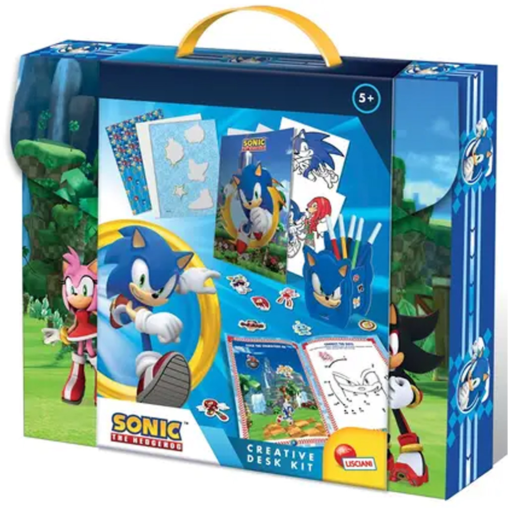 Sonic kreatives Ausmalset mit Tasche – Lisciani kép 2