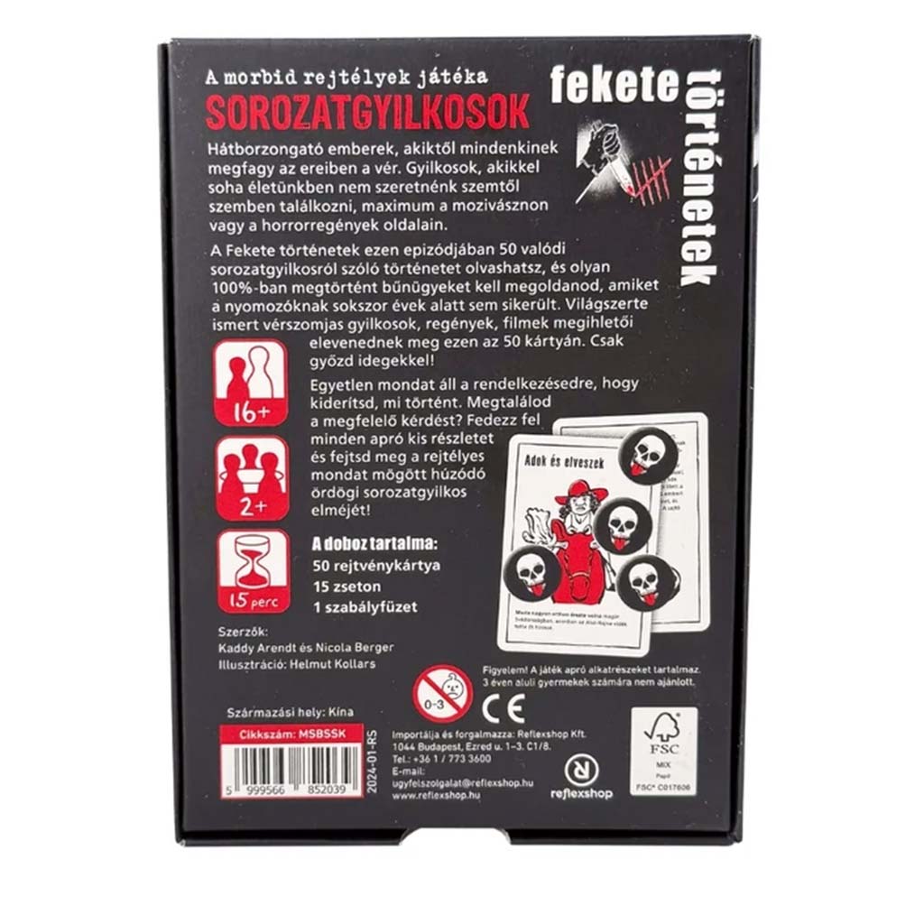 Black Stories: Serienkiller-Logikrätsel kép 2