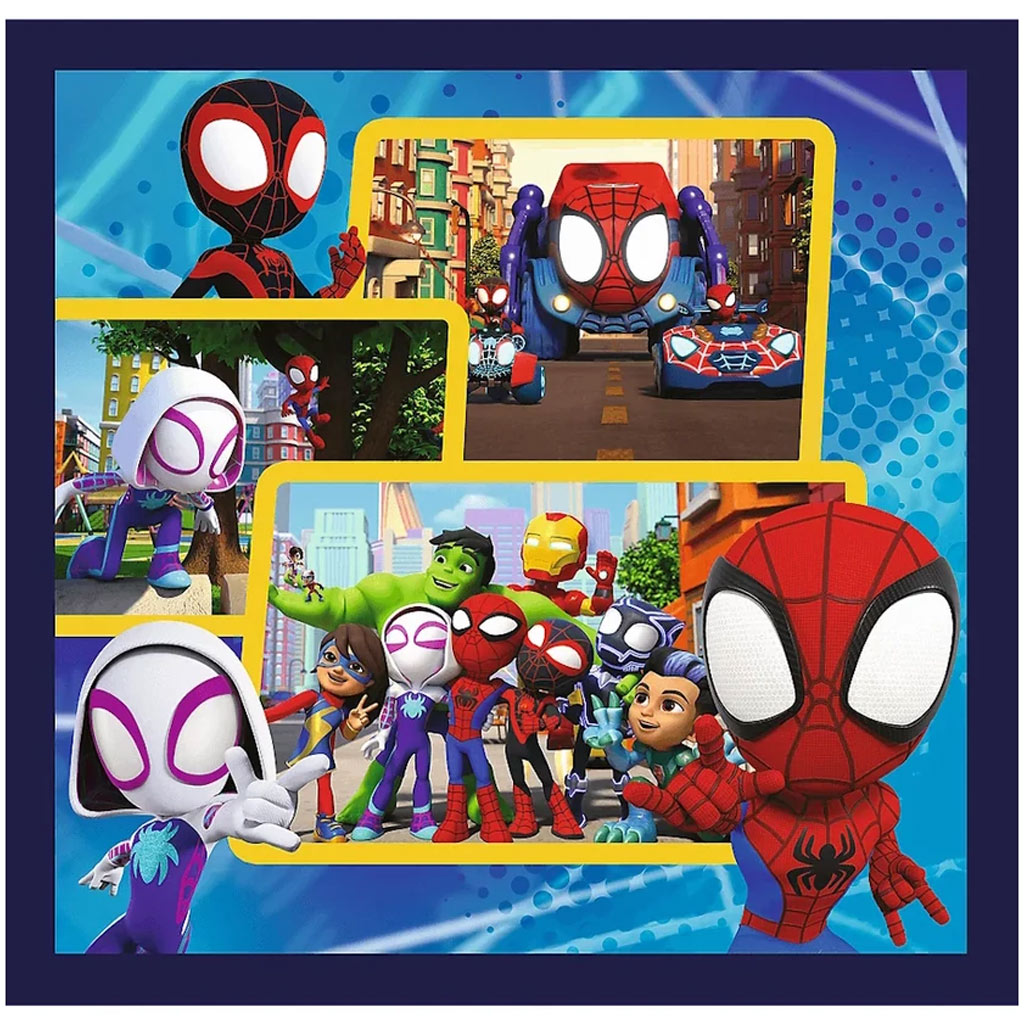 Spidey und seine Freunde 3-in-1 Puzzle mit 20, 36 und 50 Teilen – Trefl kép 2