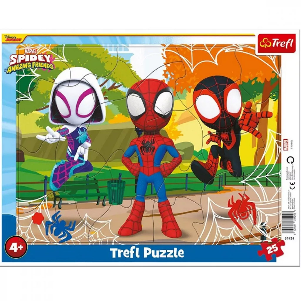 Spidey und seine Super-Freunde 25-teiliges Rahmenpuzzle – Trefl