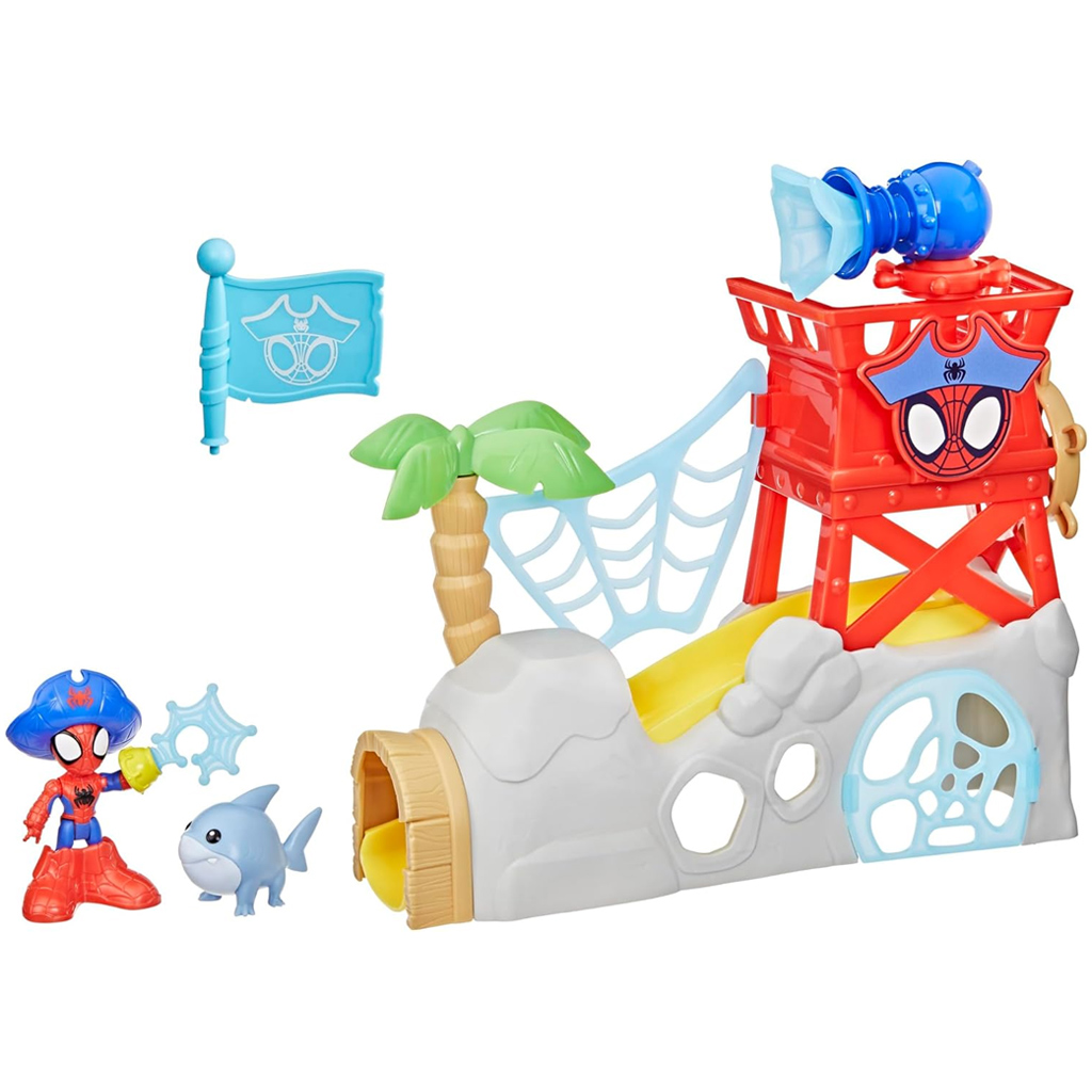 Póki und seine wunderbaren Freunde Waterwebs: Pókis Insel Spielset – Hasbro kép 2