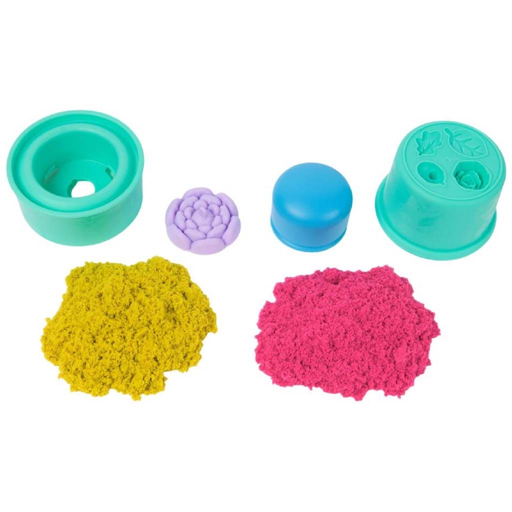 Kinetic Sand: Squish Blossom Zauberblumen Sandknete-Set – Spin Master kép 2