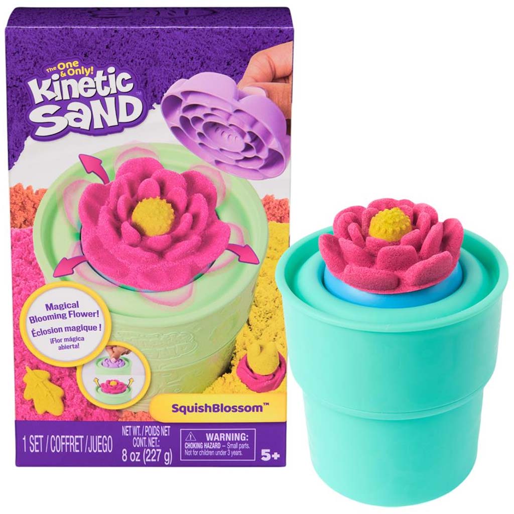 Kinetic Sand: Squish Blossom Zauberblumen Sandknete-Set – Spin Master