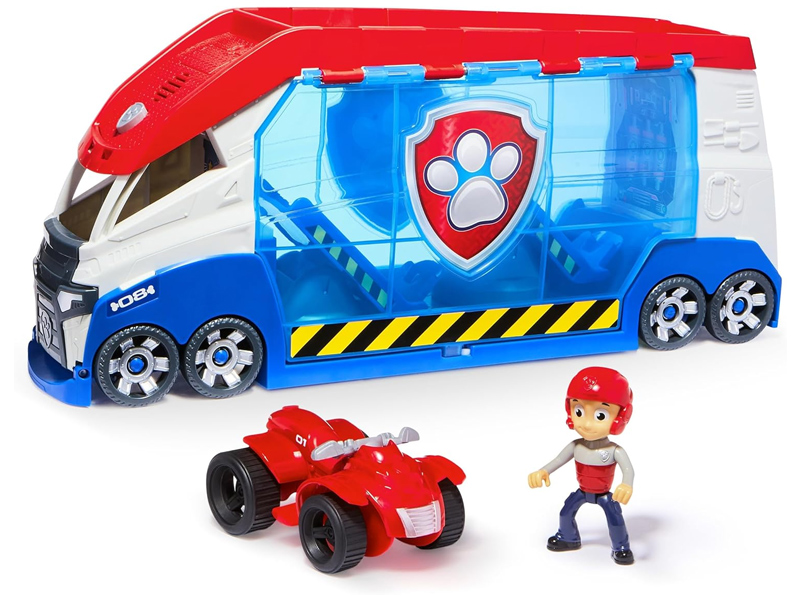 Paw Patrol: Einsatz-Teamtransporter-LKW mit Sound, Ryder-Figur und Fahrzeug - Spin Master kép 2