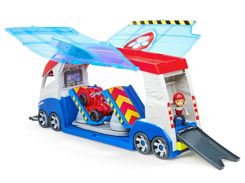 Paw Patrol: Einsatz-Teamtransporter-LKW mit Sound, Ryder-Figur und Fahrzeug - Spin Master kép 5