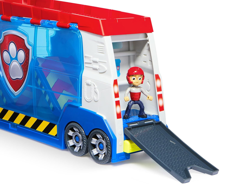 Paw Patrol: Einsatz-Teamtransporter-LKW mit Sound, Ryder-Figur und Fahrzeug - Spin Master kép 6