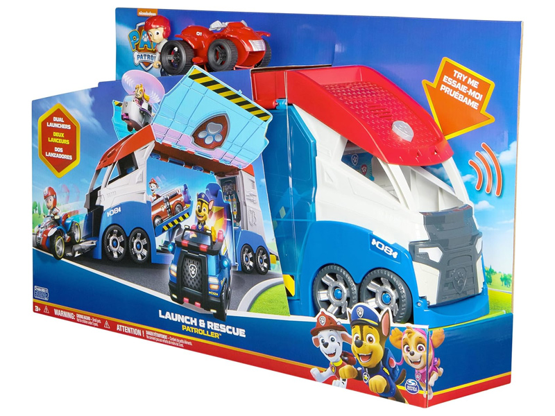 Paw Patrol: Einsatz-Teamtransporter-LKW mit Sound, Ryder-Figur und Fahrzeug - Spin Master kép 8