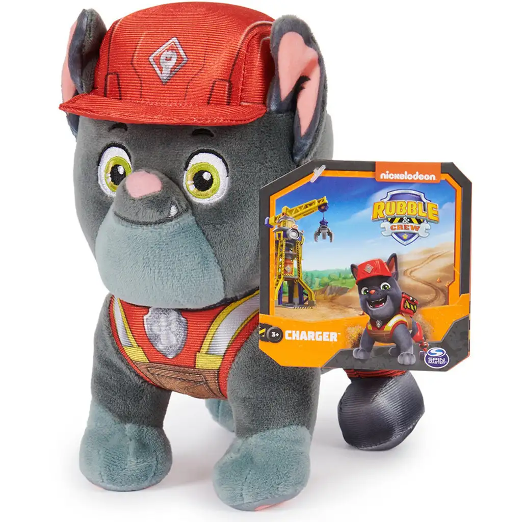 Paw Patrol: Rubble und sein Team Charger Plüsch 19cm - Spin Master