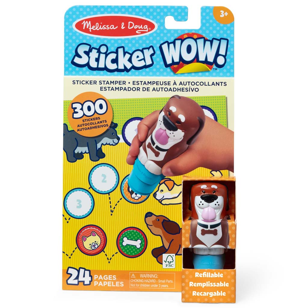 Melissa & Doug: Sticker WOW! Aufkleber-Stempel – Hund – Spin Master