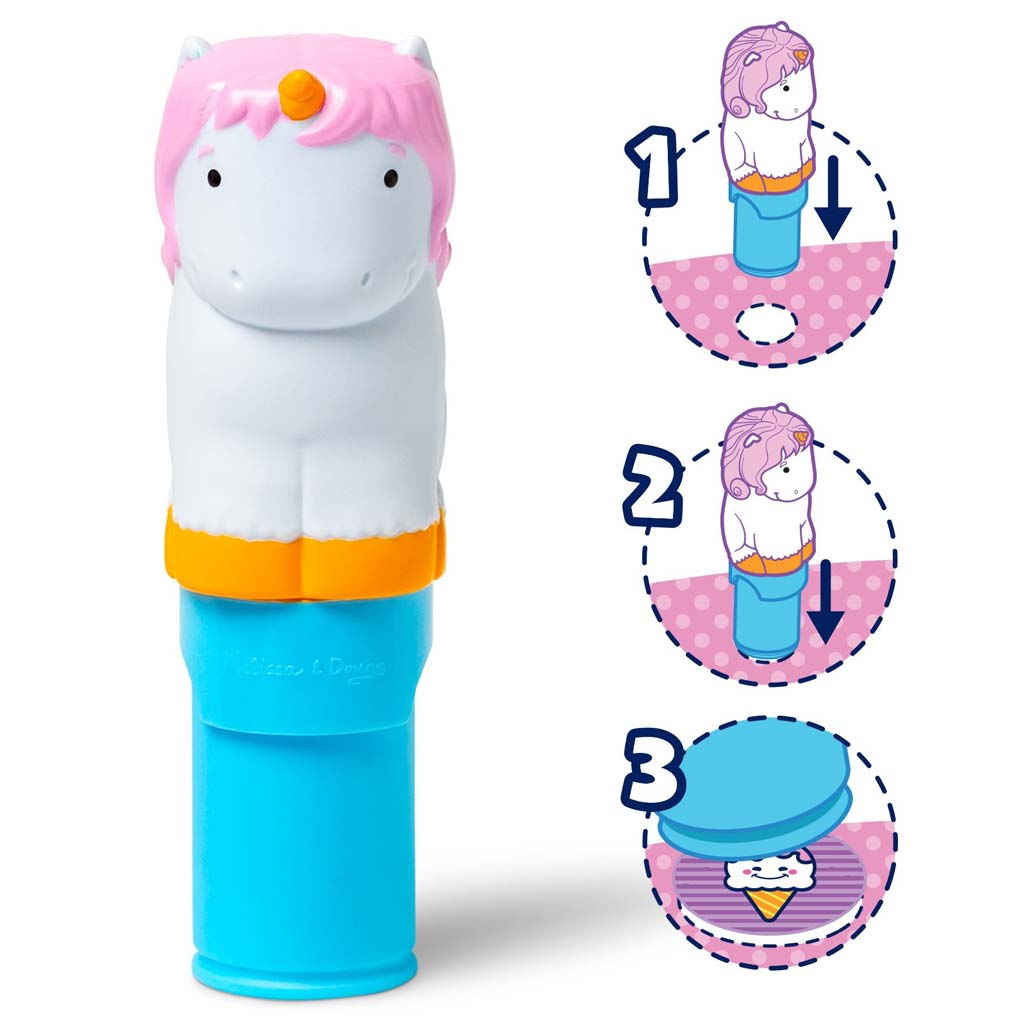 Melissa & Doug: Sticker WOW! Sticker-Stempel – Einhorn – Spin Master kép 2