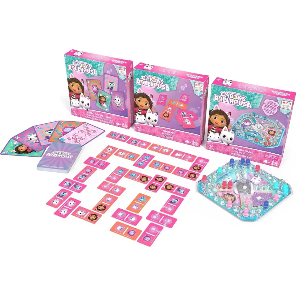 Gabis Puppenhaus: 3-teiliges Gesellschaftsspiel-Set - Spin Master