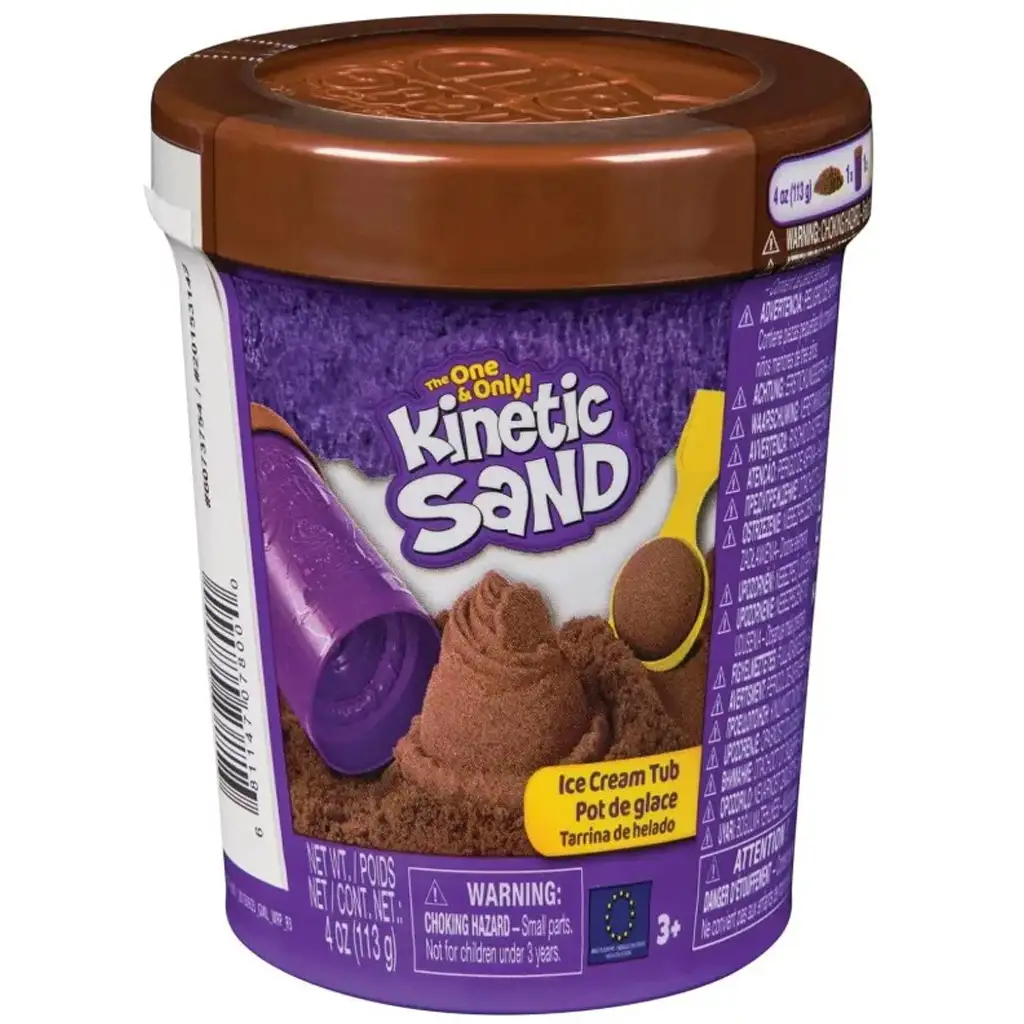 Kinetic Sand: Eiscreme-Box mit braunem Sandknete - Spin Master