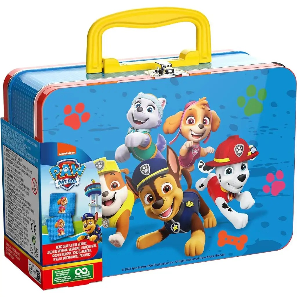 Paw Patrol: 72-teiliges Memospiel in Metallkoffer - Spin Master kép 2