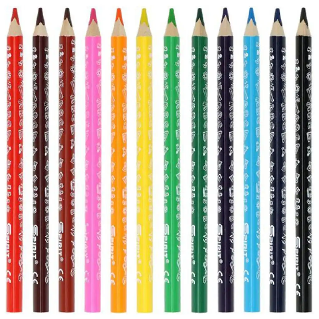 Spirit: Jumbo dreieckige Buntstifte 12er-Set kép 2