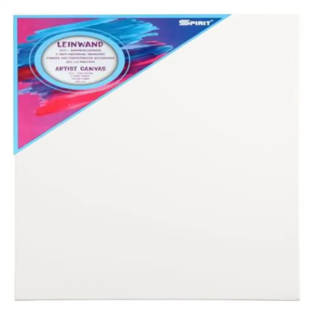 Spirit: Gespannte weiße Leinwand 20x20cm