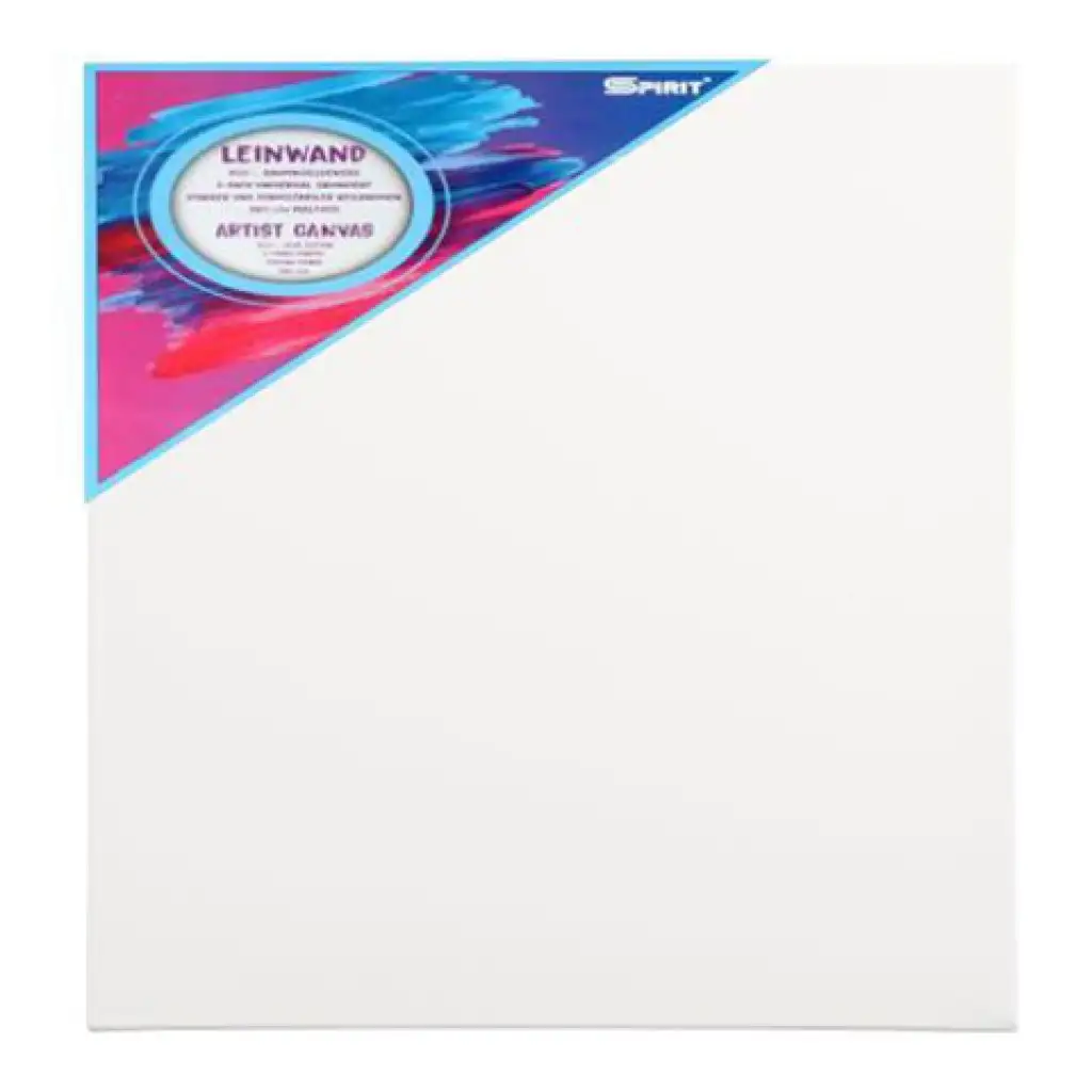 Spirit: Gespannte weiße Leinwand 60x60cm