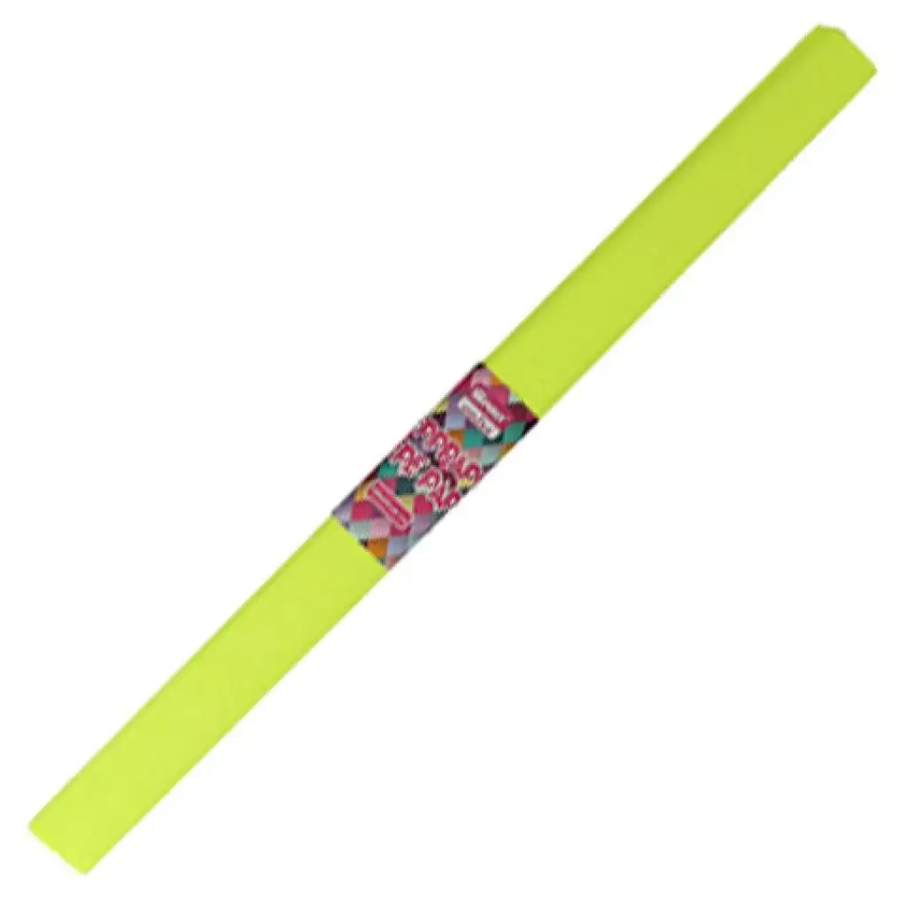 Spirit: Fluoreszierendes gelbes Krepppapier 200x50cm