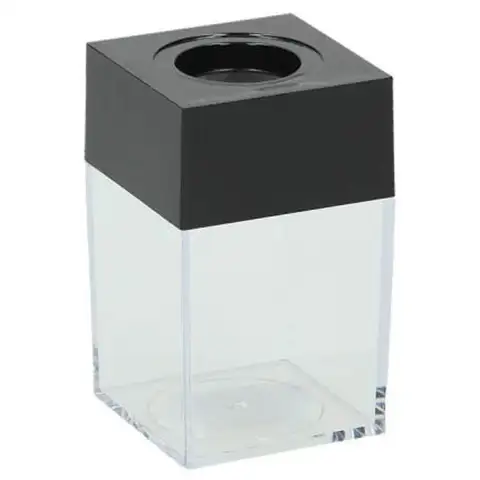 Spirit: Kunststoff eckiger Büroklammernhalter