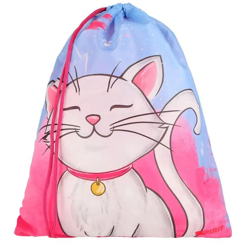 Spirit: White Cat weißer Katzen-Schulranzen, Rucksack 5-teiliges Set 38x17x28cm kép 3