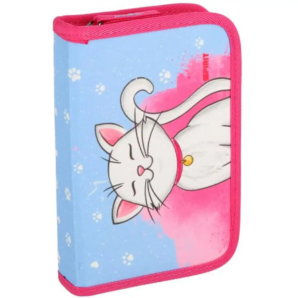 Spirit: White Cat weißer Katzen-Schulranzen, Rucksack 5-teiliges Set 38x17x28cm kép 5