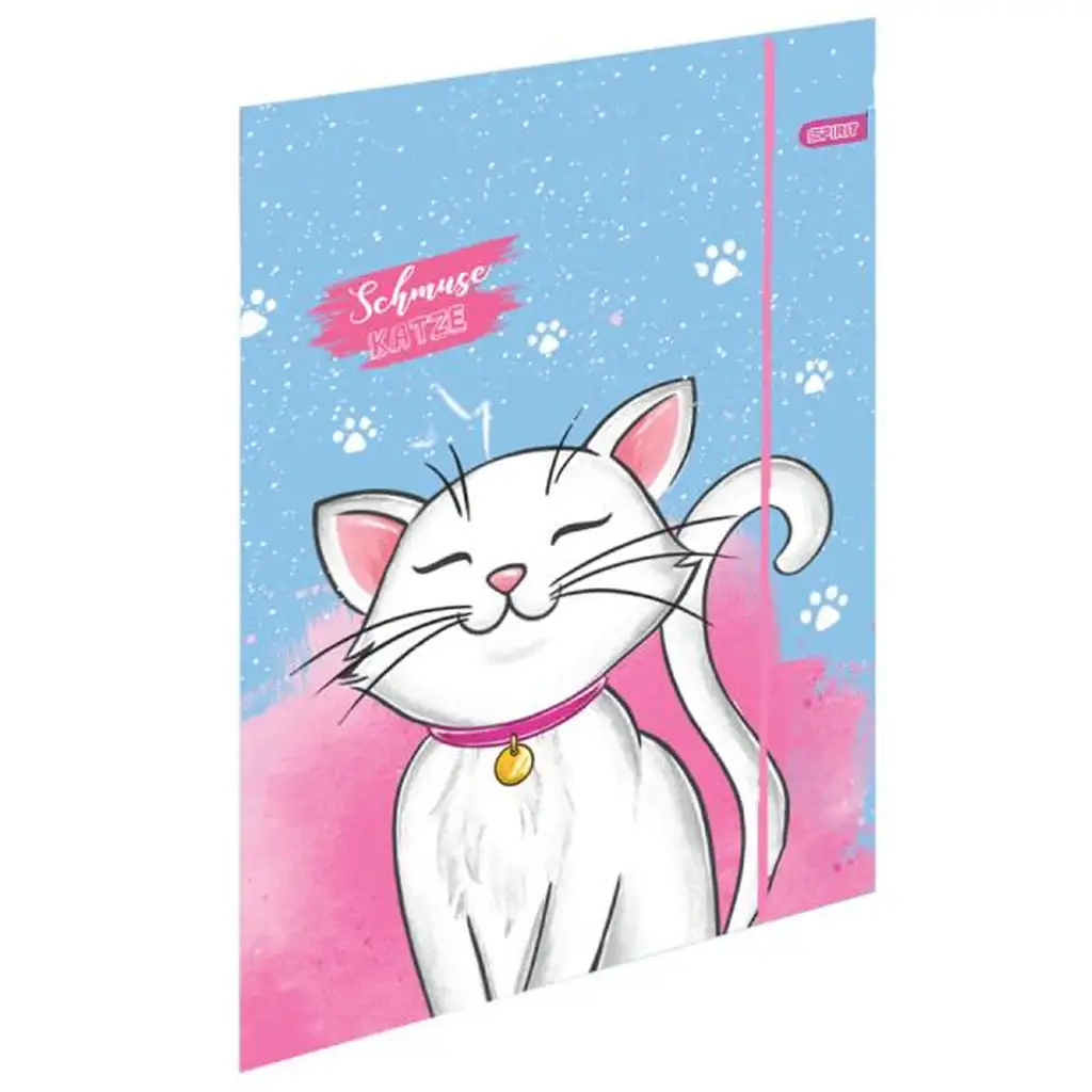 Spirit: White Cat weißer Katzen-Schulranzen, Rucksack 5-teiliges Set 38x17x28cm kép 4