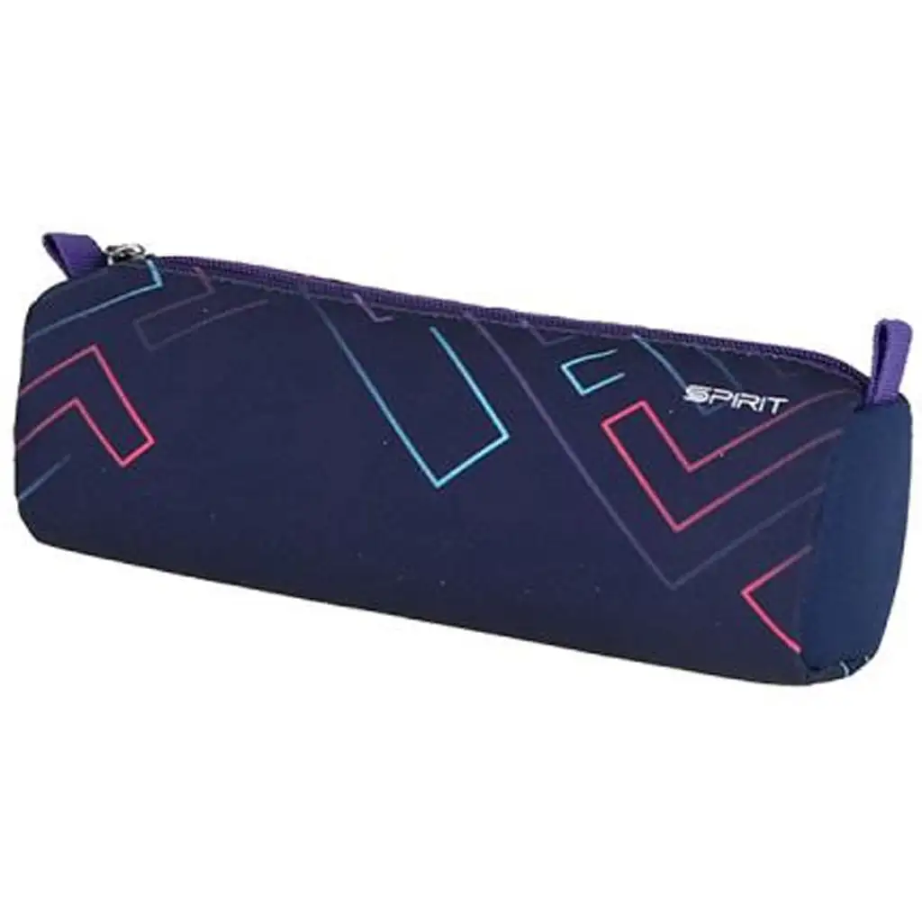 Spirit: Color Lines lila Hintergrund mit bunten Linien Schultasche, Rucksack 4-teiliges Set 41x20x32cm kép 4