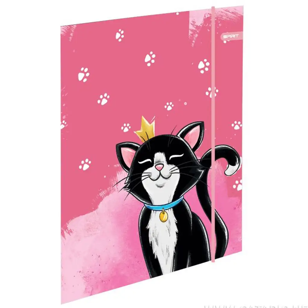 Spirit: Cat Queen schwarzer Katzen-Schulranzen, Rucksack 5-teiliges Set 38x17x28cm kép 3