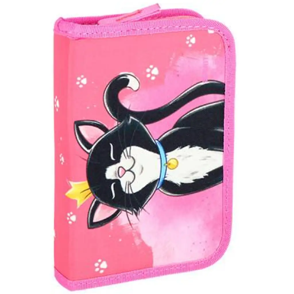 Spirit: Cat Queen schwarzer Katzen-Schulranzen, Rucksack 5-teiliges Set 38x17x28cm kép 5