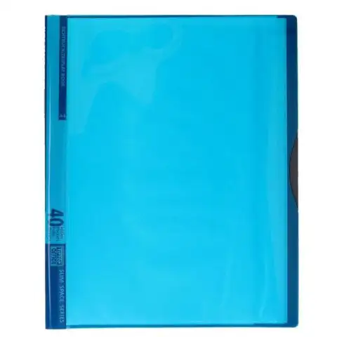 Spirit: Neonblauer Präsentationsordner mit 40 Fächern, A4