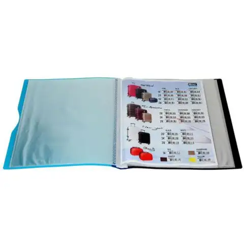 Spirit: Neonblauer Präsentationsordner mit 40 Fächern, A4 kép 2