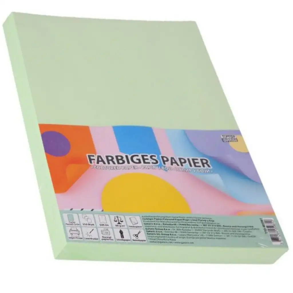 Spirit: Pastellgrünes A4 80g Kopierpapier, 250 Stück