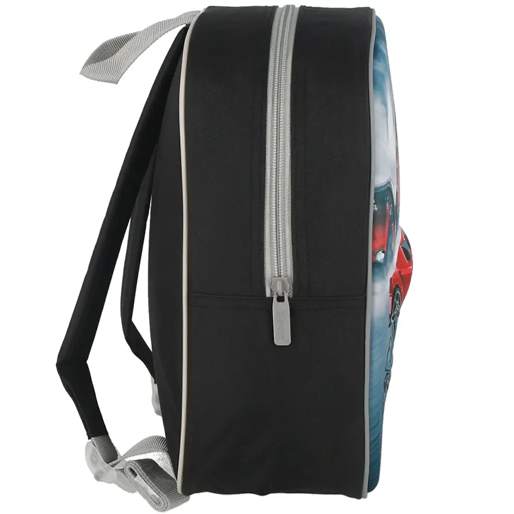 Spirit: Speed Monster roter Sportwagen 3D-Muster Kindergarten abgerundeter Rucksack 30x25x12cm kép 2