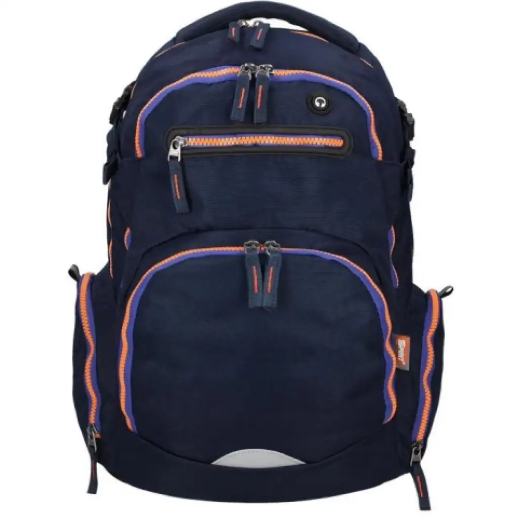 Spirit: Stinger sötétkék prémium ergonomikus iskolatáska hátizsák 26x32x44cm kép 1