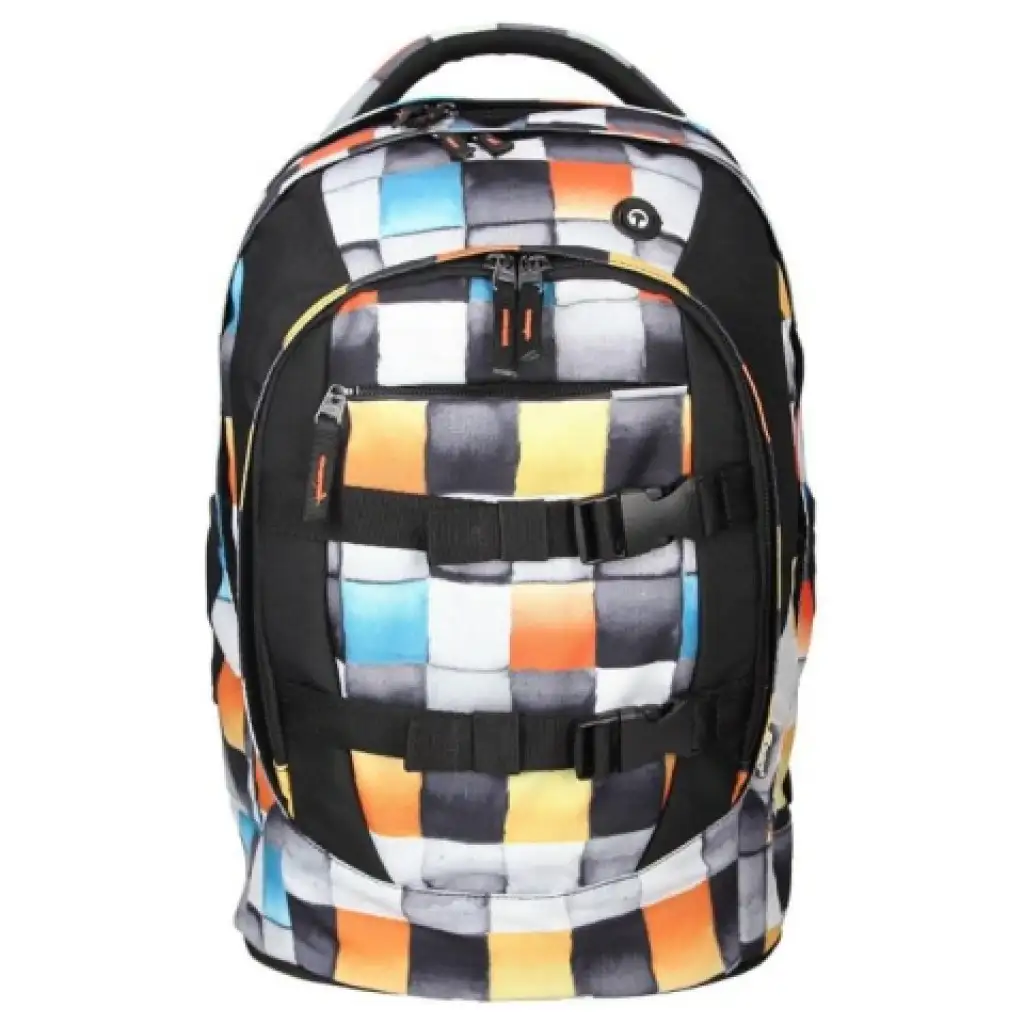 Spirit: Urban kockás ergonomikus iskolatáska hátizsák 46x33x22cm kép 1