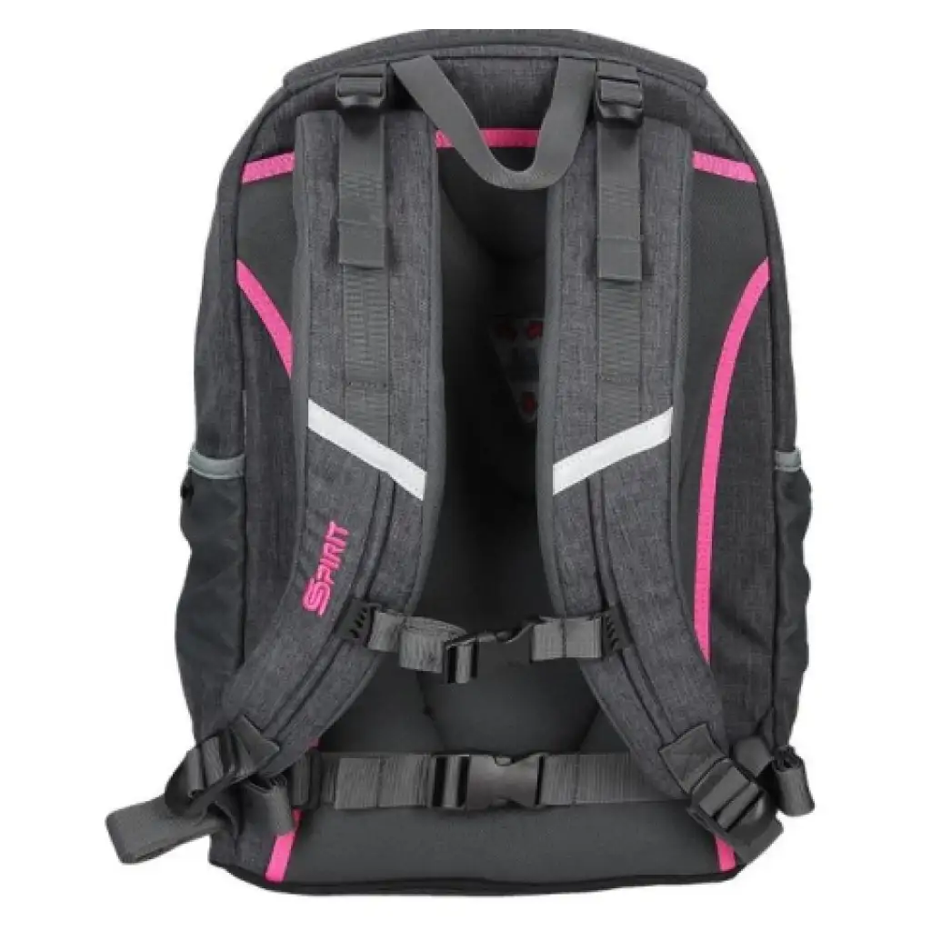 Spirit: Urban schwarz-lila ergonomischer Schulranzen Rucksack kép 4