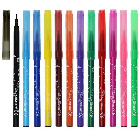 Spirit: Dünne farbige Filzstifte 12er-Set kép 2