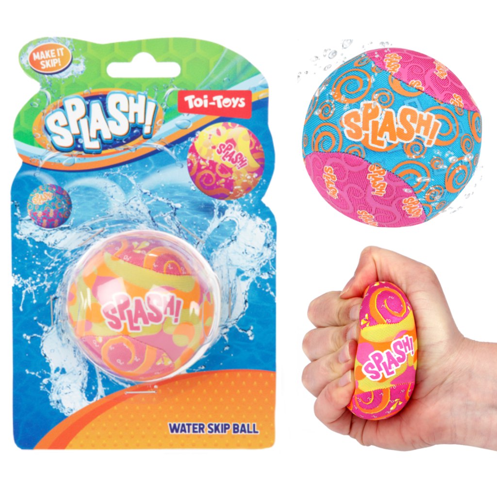 Splash, auf dem Wasser springender Ball, 7 cm, in verschiedenen Ausführungen
