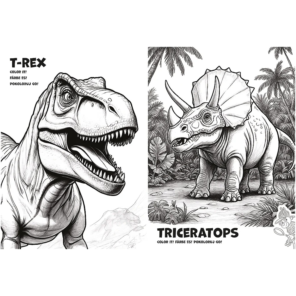 Spy Guy Dinosaurier Malbuch – Trefl kép 2