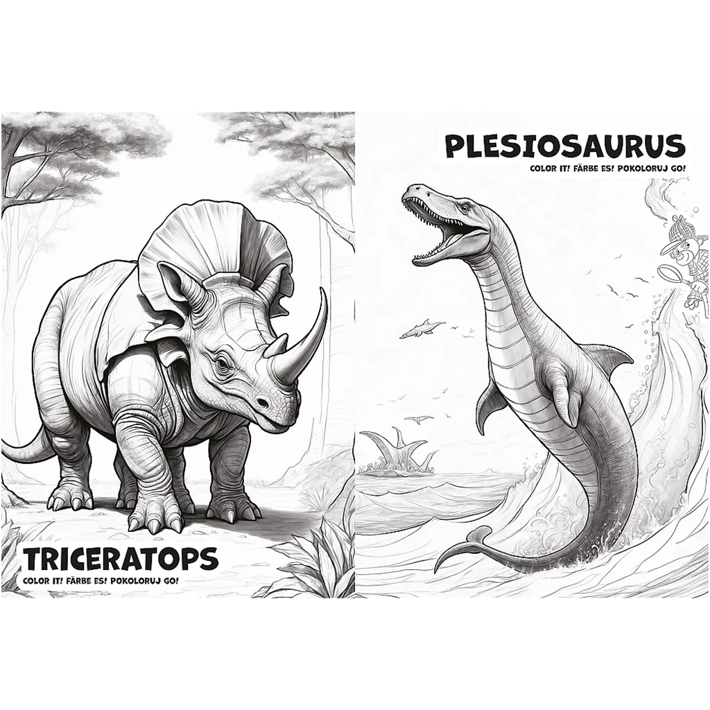 Spy Guy Dinosaurier Malbuch – Trefl kép 3