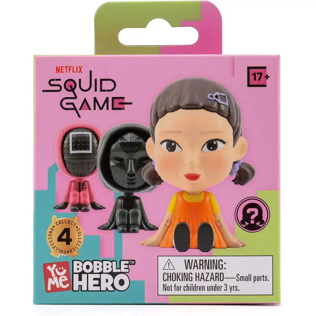 Squid Game Bobble Hero Überraschungs-Mini-Figur 8cm