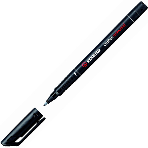 Stabilo OHPen universal F Permanentmarker schwarz 0,7mm kép 2