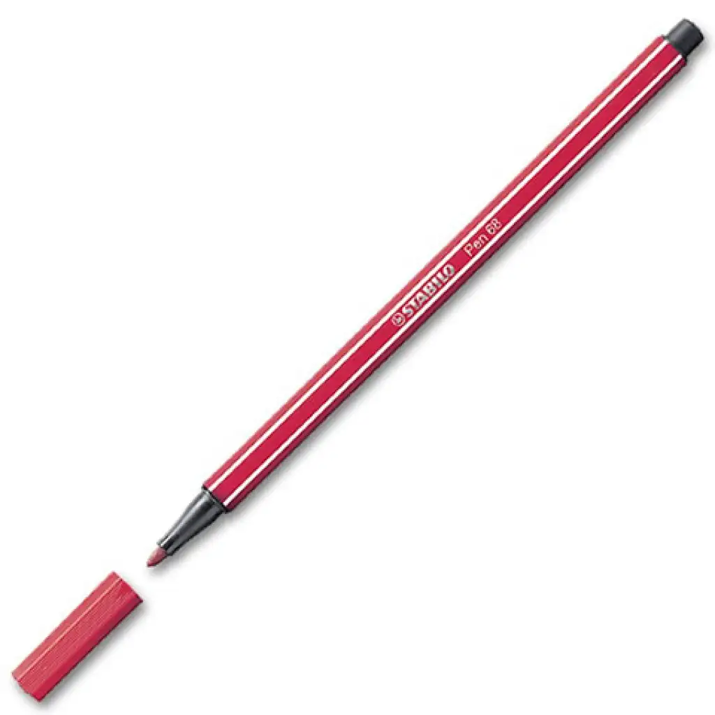 Stabilo: Pen 68 sötétpiros filctoll kép 1