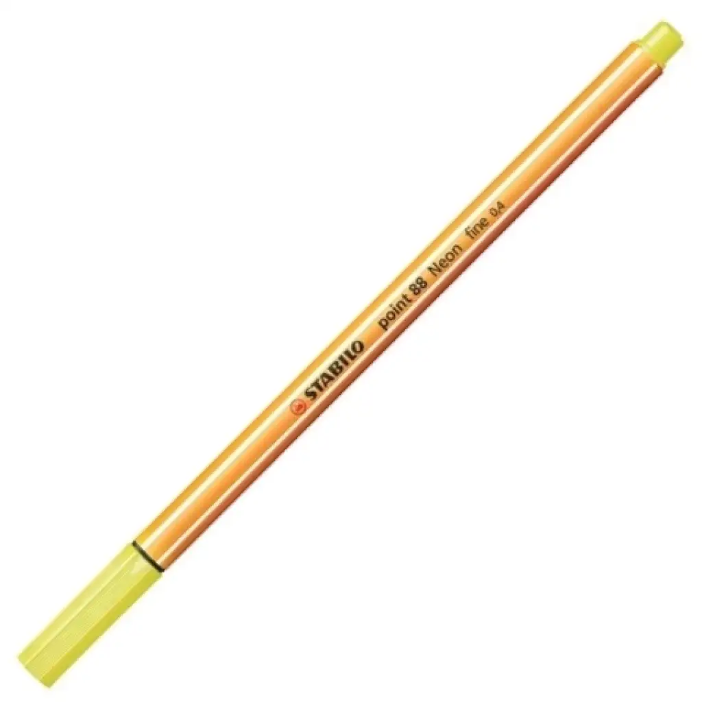 Stabilo: Point 88 Fineliner 0,4mm in Neon-Gelb