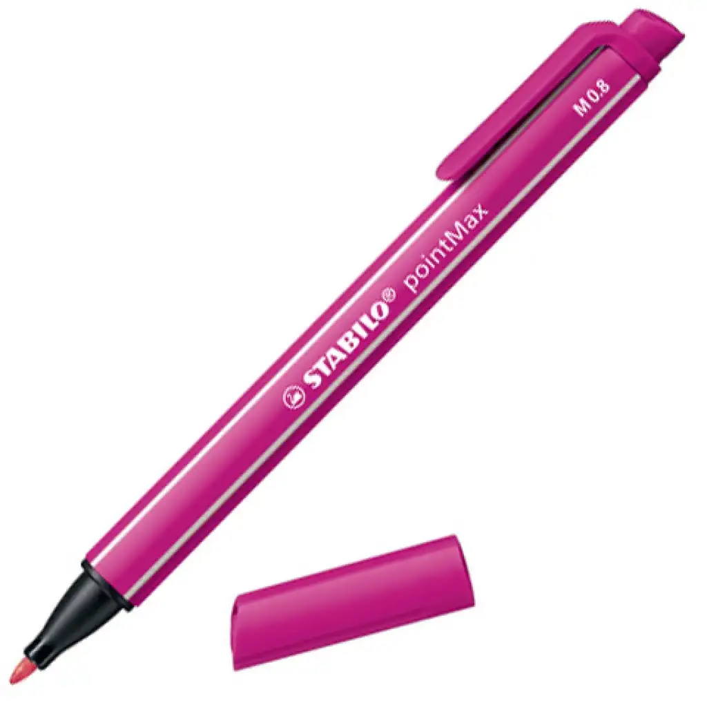 Stabilo: PointMax pink színű filctoll "M" 1,8mm kép 1