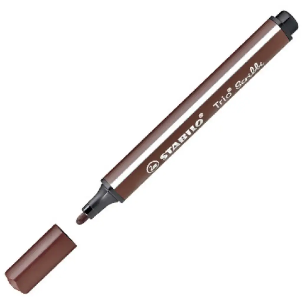Stabilo: Trio Scribble dreieckiger Filzstift in Braun kép 2
